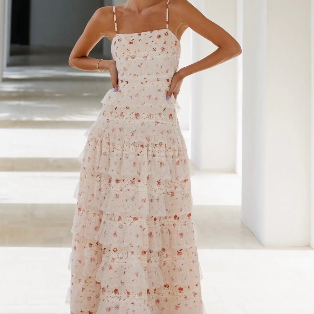 Floral Tiered Maxi Dress